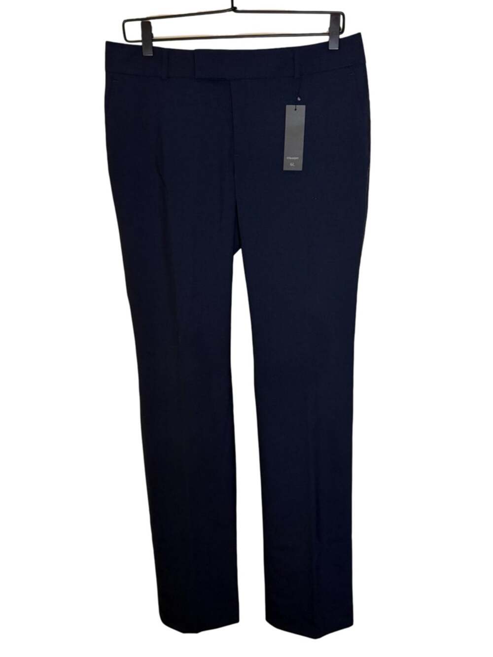 Banana Republic 95% Wool Pleated Straight Dress Pants Navy 6L NWT